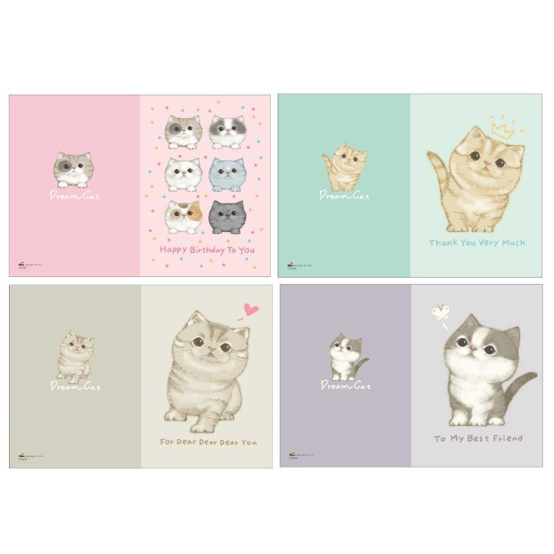 夢幻貓 卡片-HAPPY BIRTHDAY/THANK YOU/DEAR DEAR YOU/BEST FRIEND