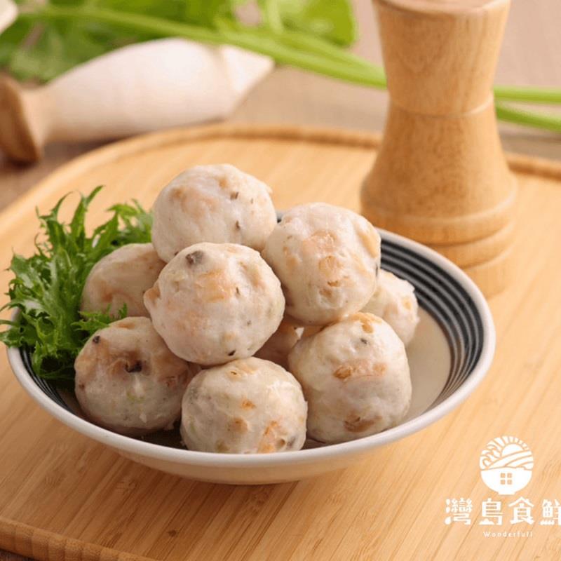 【灣島食鮮】雙菇蝦球(400公克/包)