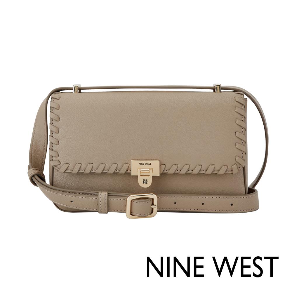 【NINE WEST 】掀蓋斜背MINI包-焦糖奶(193314186505)