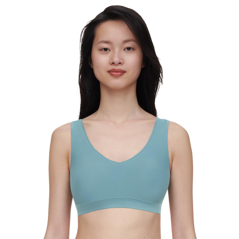 【Chantelle Lab】V領無痕內衣>XS-XXL>藍綠色(16A10_0GN)【Soft Stretch】