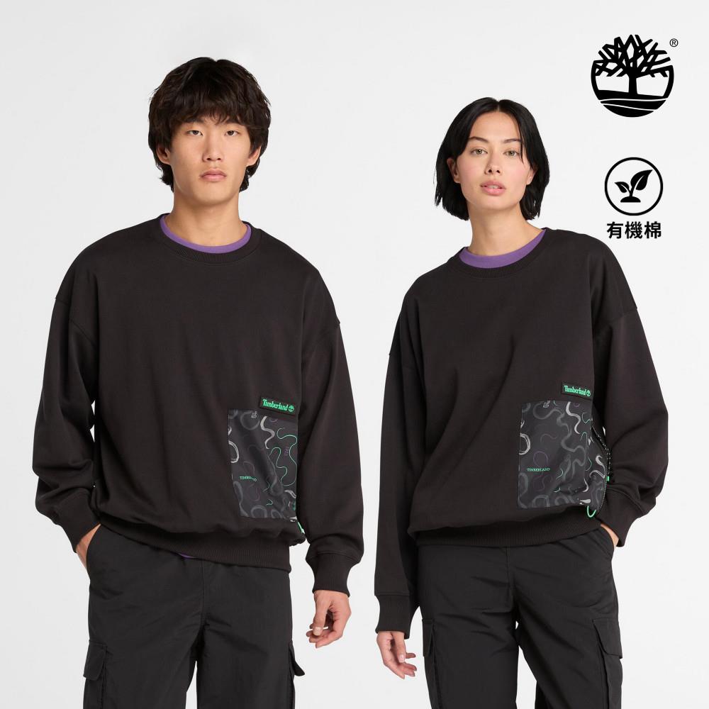 Timberland 中性黑色新年特別款圓領長袖上衣|A6C4C001