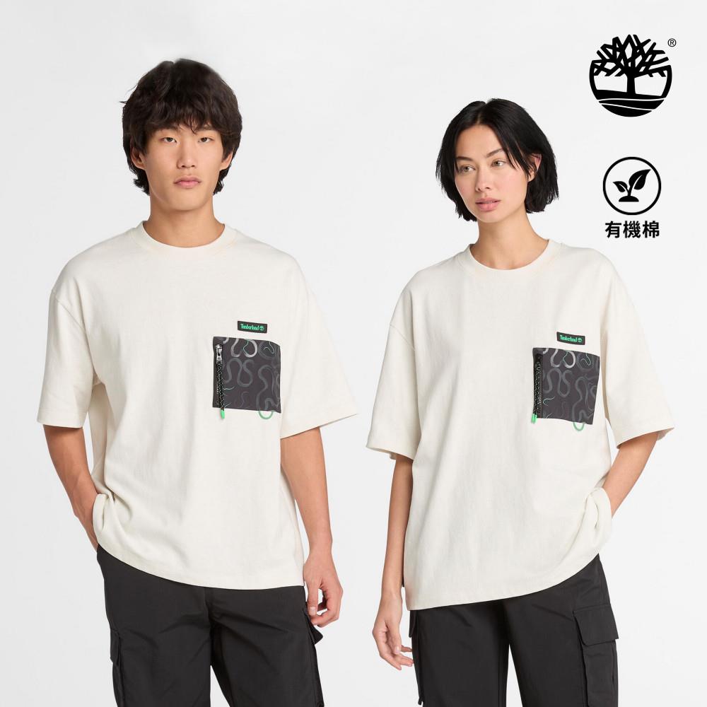 Timberland 中性白色新年特別款徽章短袖T恤|A6C6VCM9