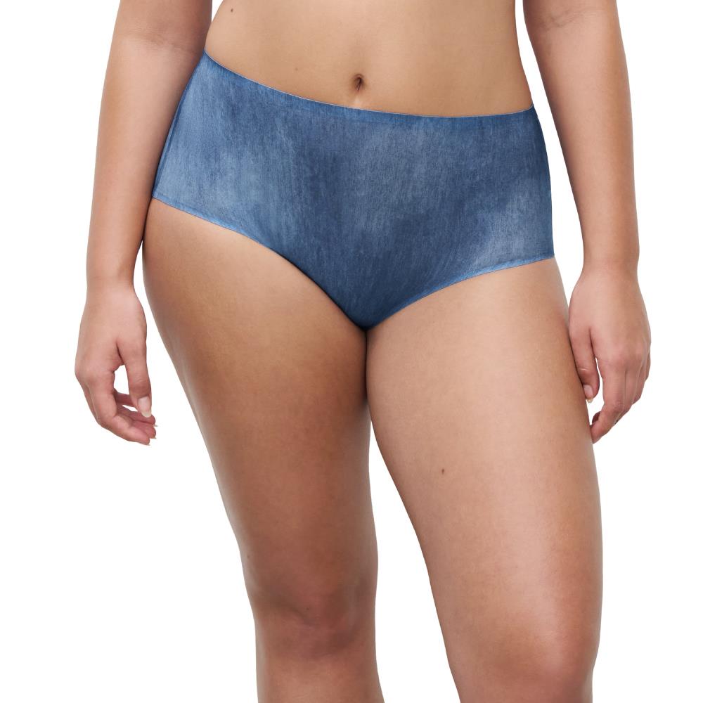 【Chantelle Lab】透氣涼感無痕高腰內褲>單寧藍(11D70_A21)【Soft Stretch】