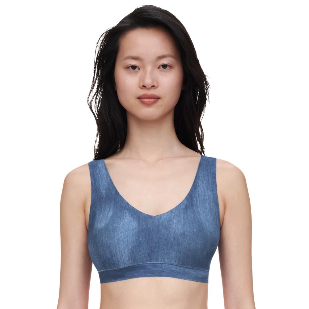 【Chantelle Lab】V領無痕內衣>XS-XXL>單寧藍(11D10_A21)【Soft Stretch】