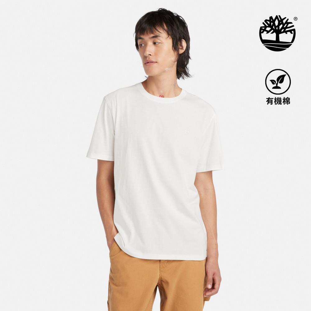 Timberland 男款灰白色休閒短袖T恤|A69KQCR3