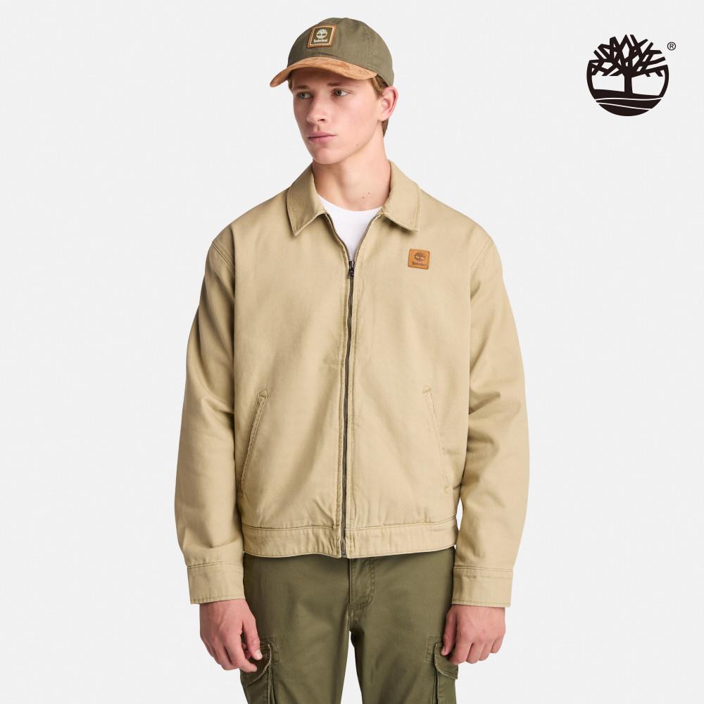 Timberland 男款檸檬黃帆布外套|A6AUGDH4