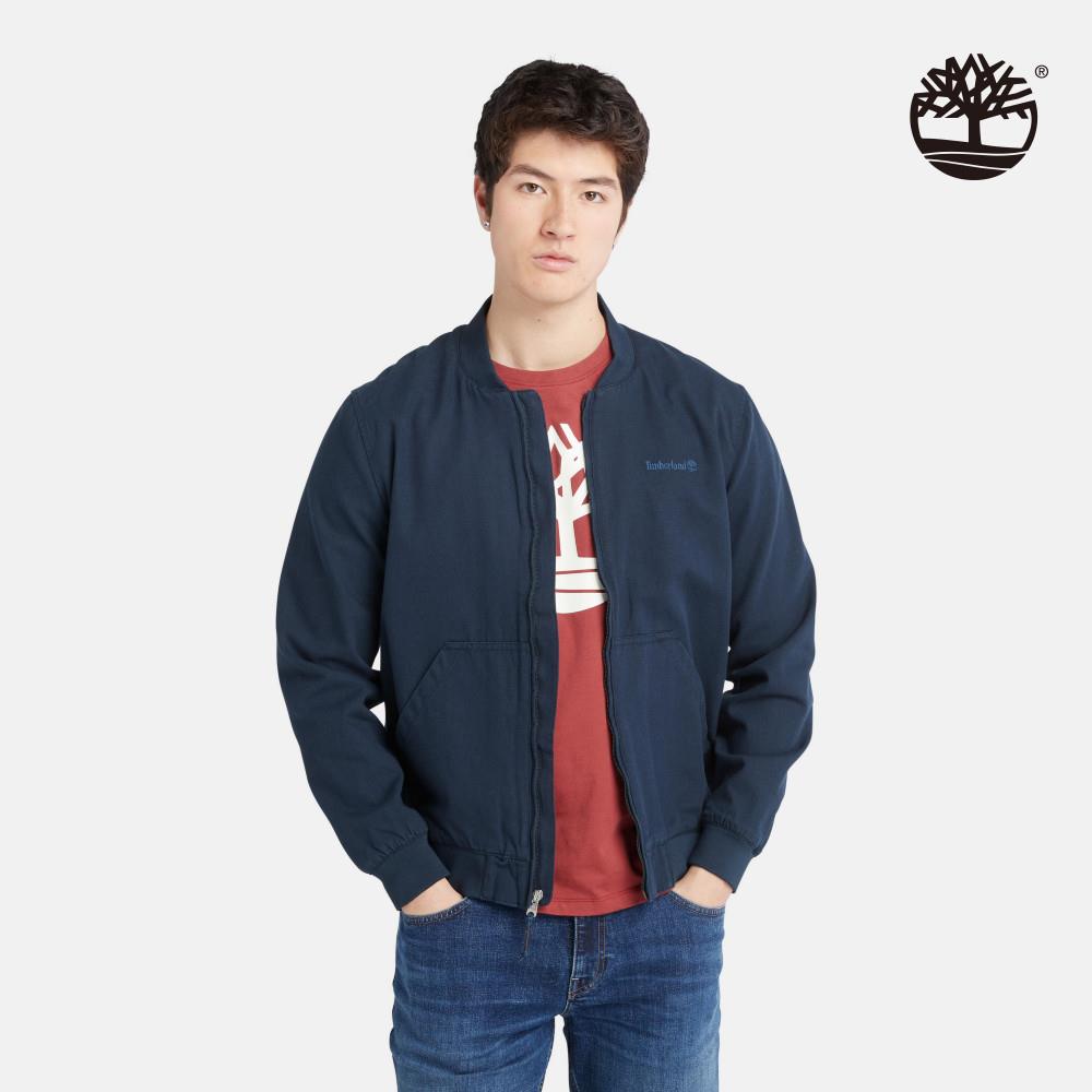 Timberland 男款深寶石藍帆布飛行外套|A6R1N433