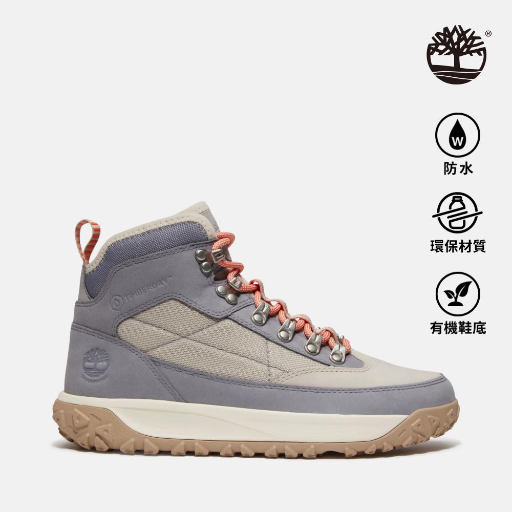 Timberland 女款紫色Motion 6防水中筒健行鞋|A2K14ES8