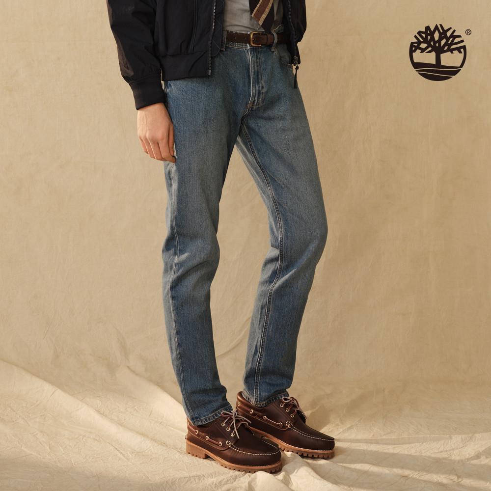 Timberland 男款靛藍色天絲™合身牛仔褲|A6GKKA11