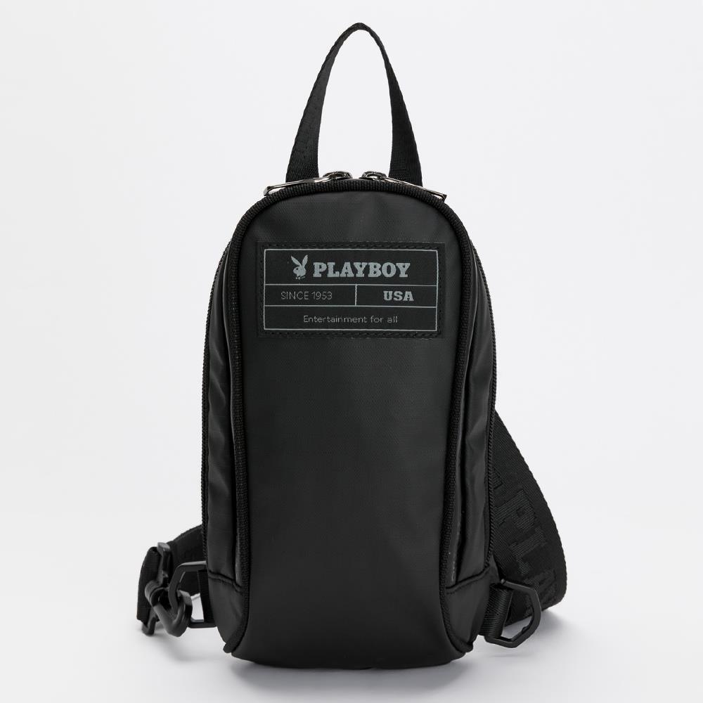 PLAYBOY 直立單肩背包 Kuroshio系列 - 黑色(132-6104-09-7)