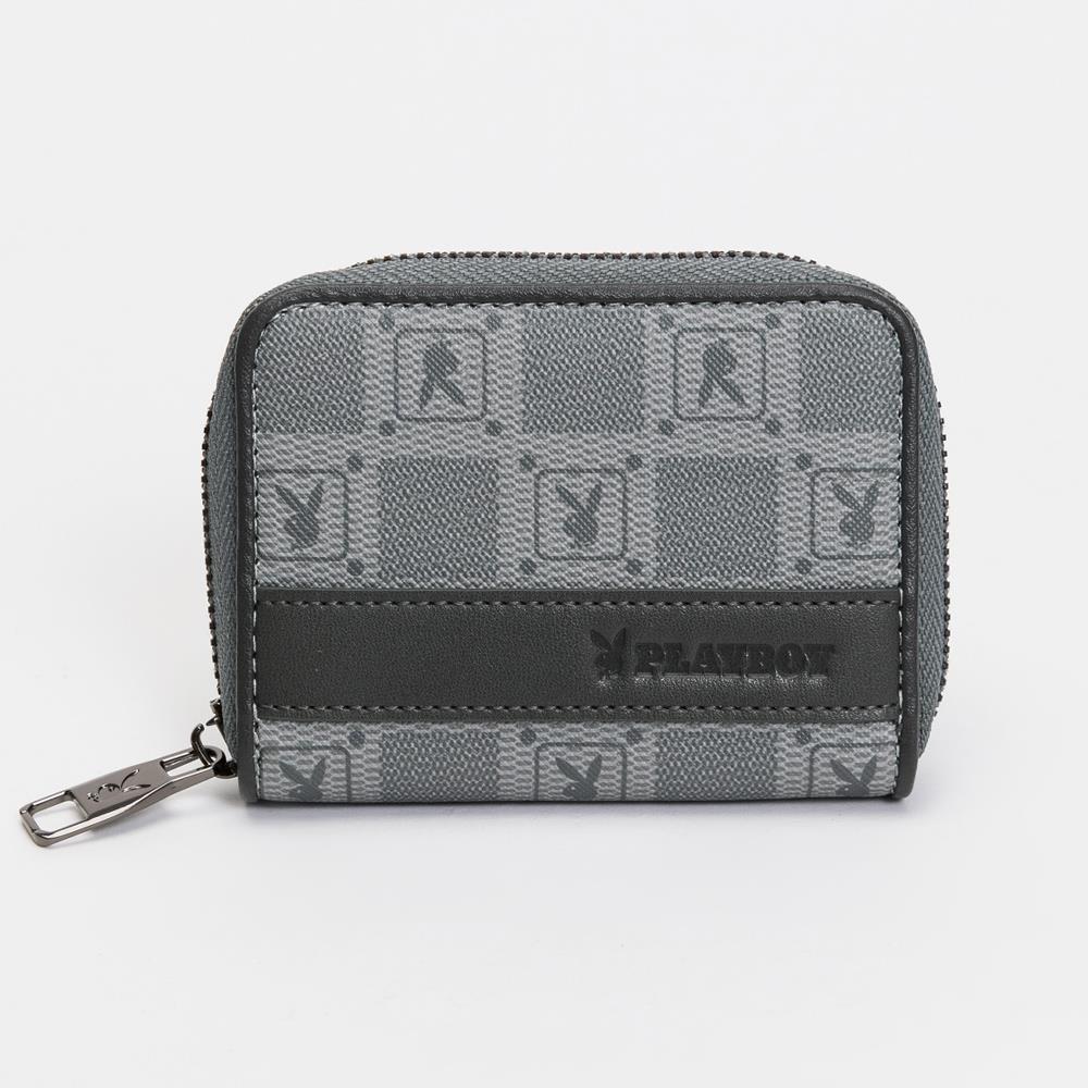 ⚡CITY BOY 買就送皮革眼鏡收納袋｜PLAYBOY 零錢包 Lofty系列 - 灰色(132-5115-05-1)