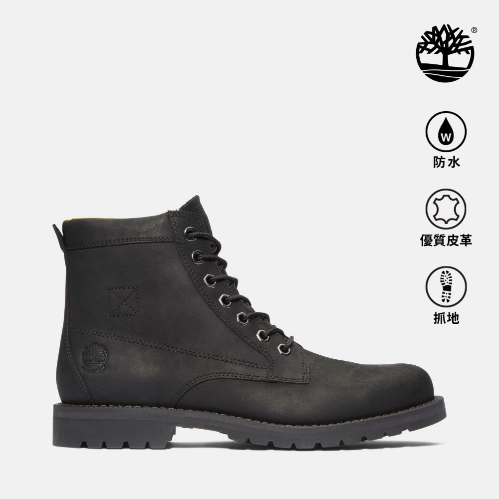 【網路限定】Timberland 男款黑色休閒防水中筒靴|A44P1015