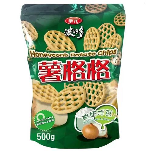 【華元】薯格格酸奶洋蔥味(500g x1包)
