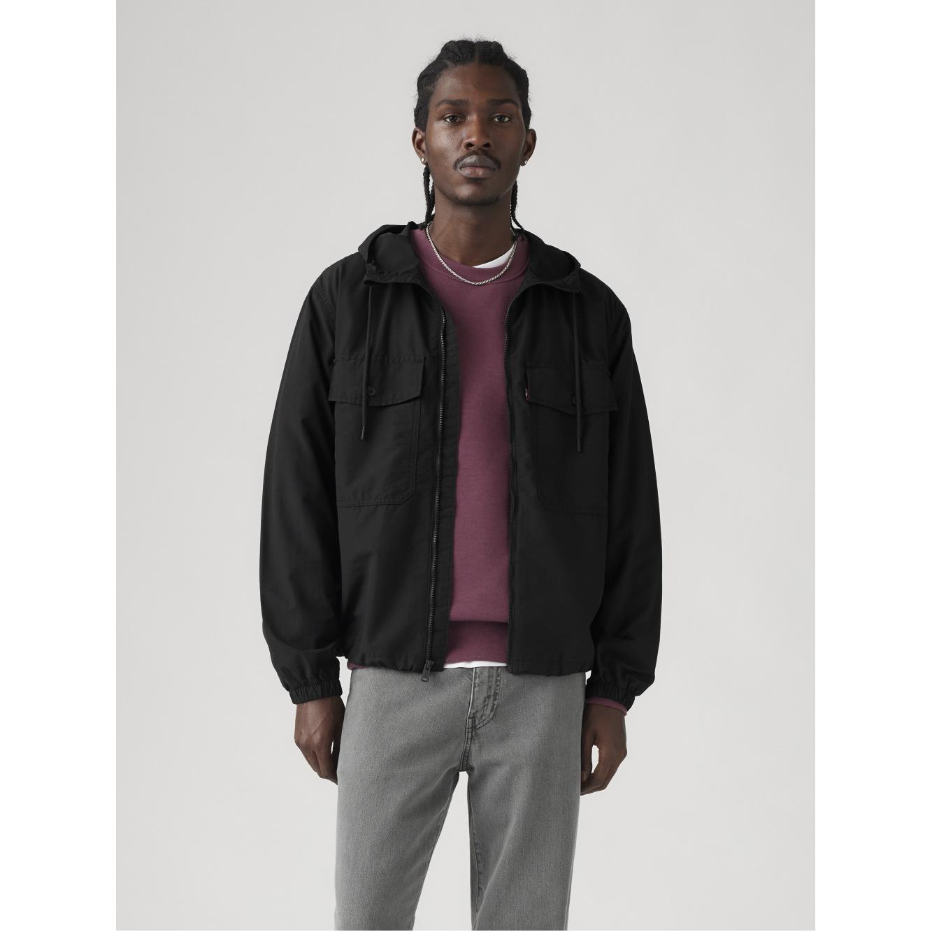 Levi’s® 男款 連帽抽繩式拉鍊外套 / 夾克 人氣新品