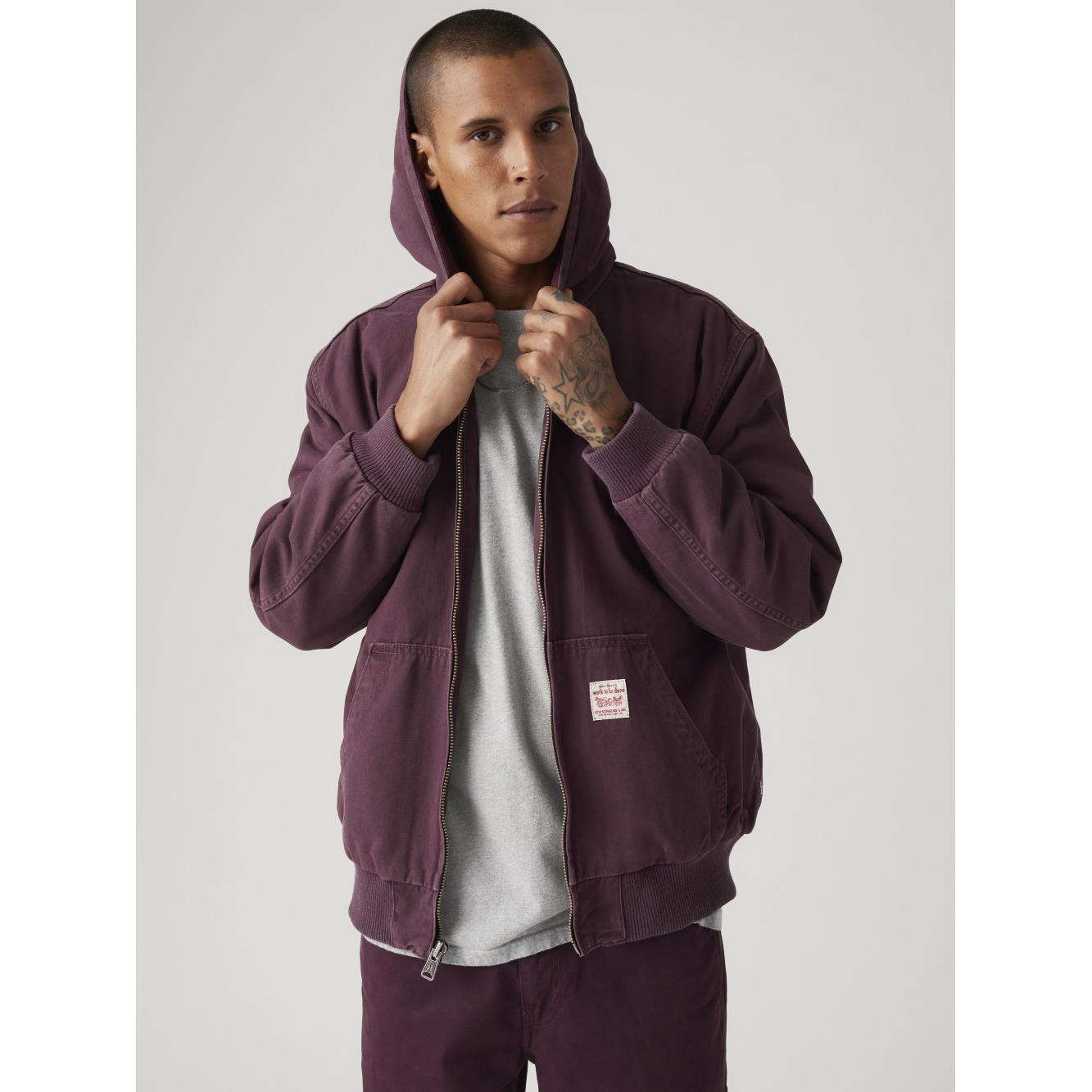 Levi’s® Workwear工裝系列 男款 連帽鋪棉外套 人氣新品