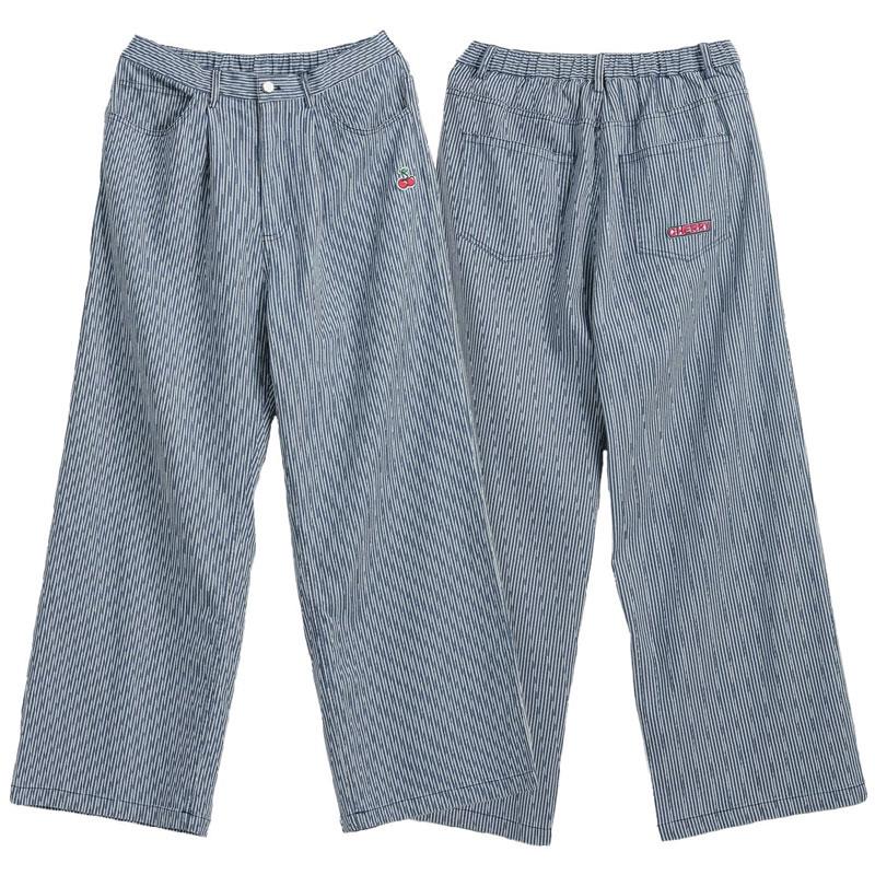 CHERRYBOY CB24034-BL STRIPE LOOSEFIT PANTS 寬鬆 直筒長褲 (直條紋)