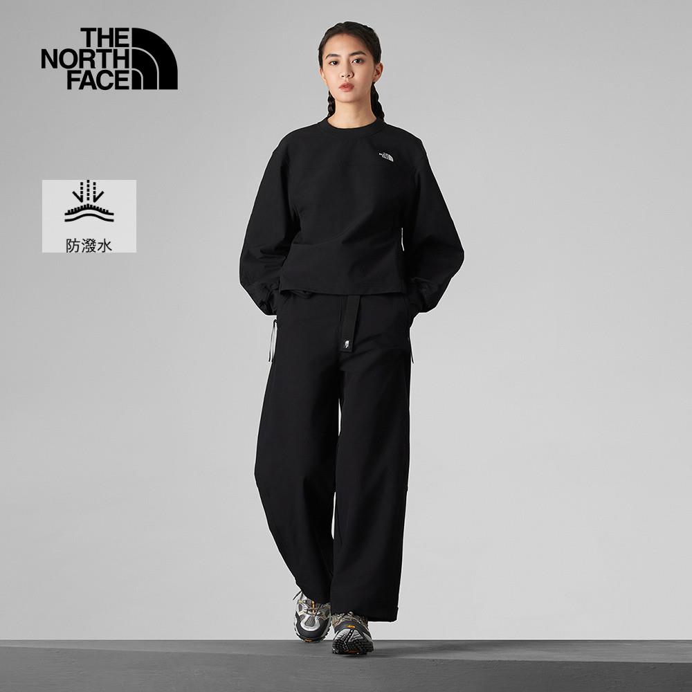 The North Face北面UE女款黑色DWR防潑水針織上衣｜8CHYJK3