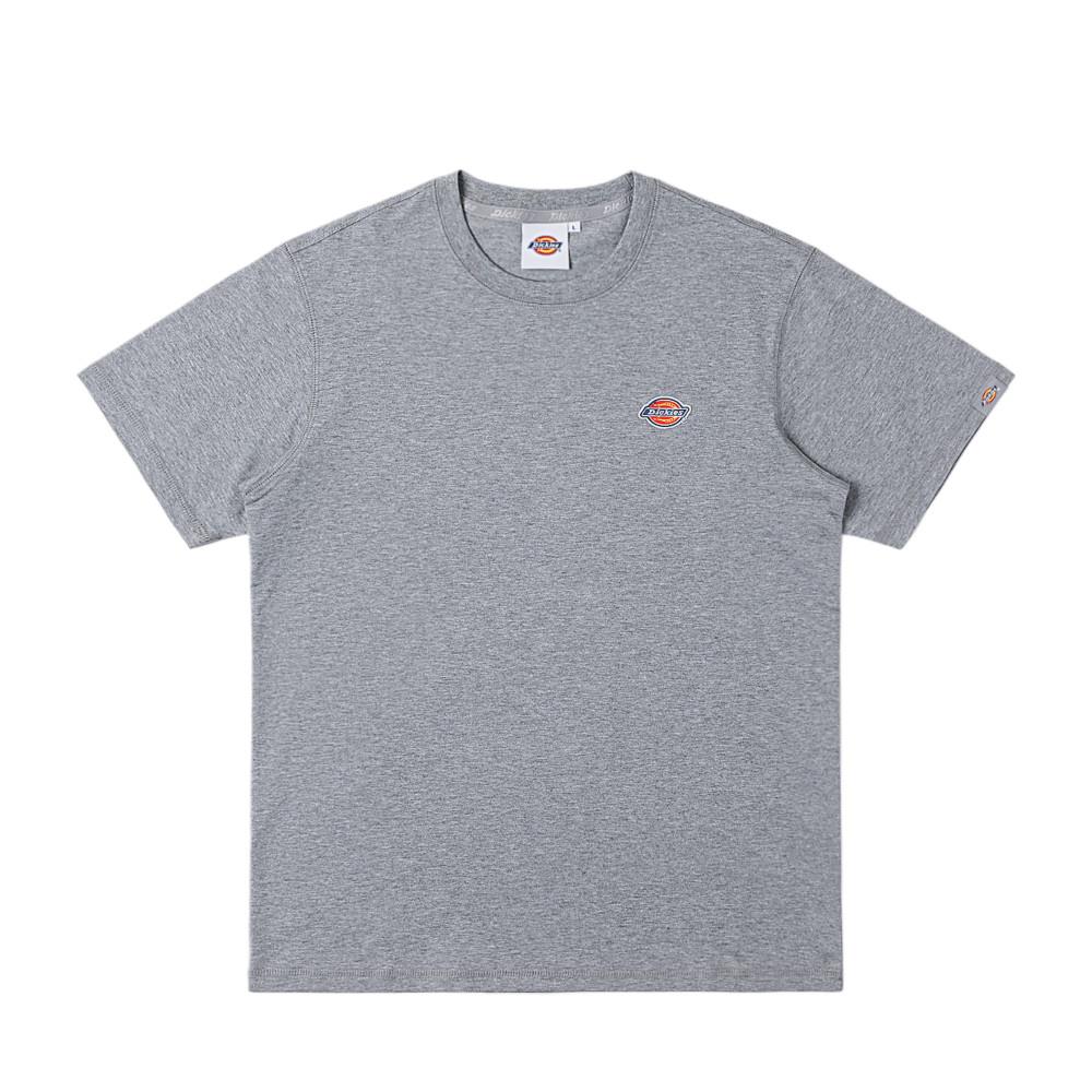 Dickies男女款羽灰色純棉胸前品牌經典三色刺繡Logo短袖T恤|DK0A87FSCQ8