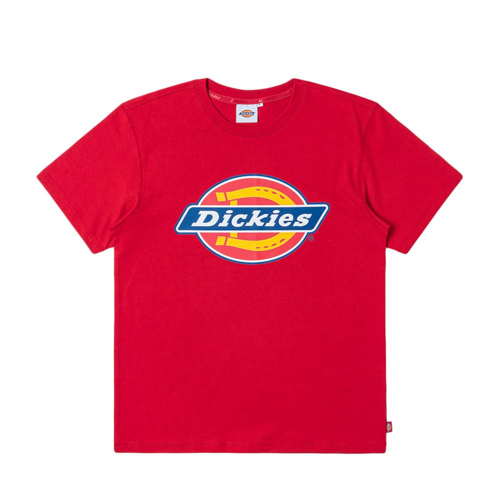 Dickies男女款英國紅胸前品牌經典三色大Logo短袖T恤|DK0A88R70ER