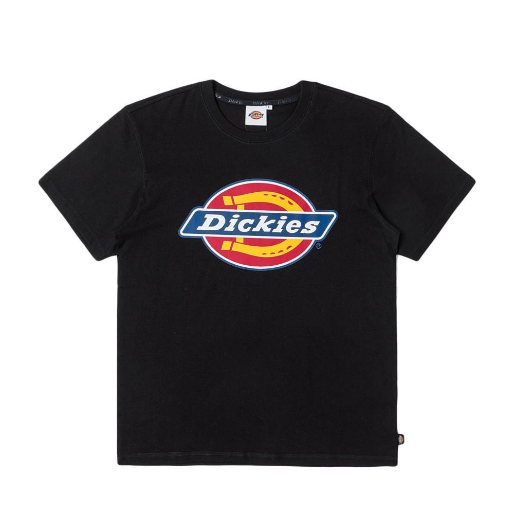 Dickies男女款黑色胸前品牌經典三色大Logo短袖T恤|DK0A88R7BLK