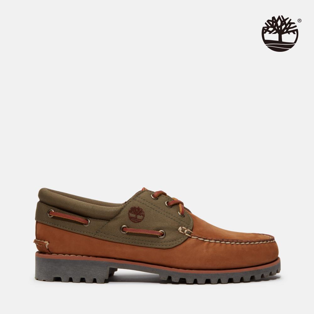 【網路限定】Timberland 男款棕色Timberland® Authentic手工縫製三孔帆船鞋|A6DXWEM5