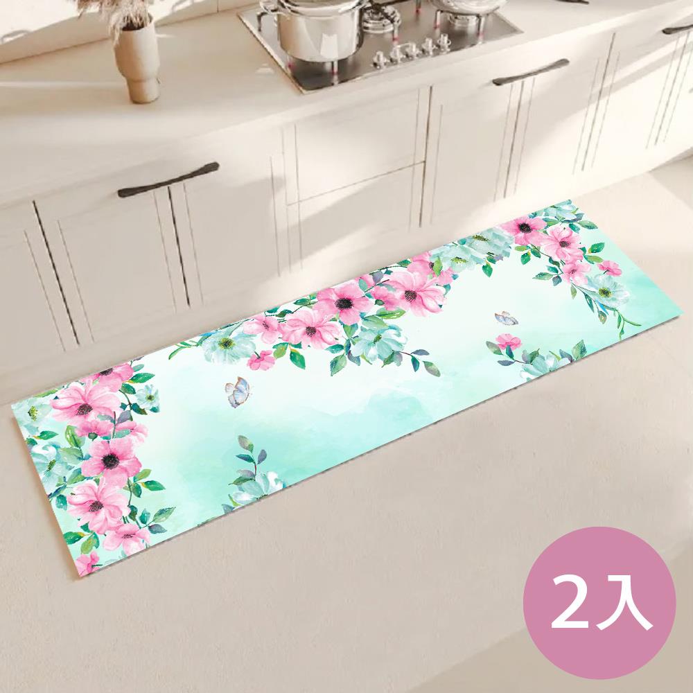 春漾花開防水地墊2入－【化煞、貴人、旺家運】