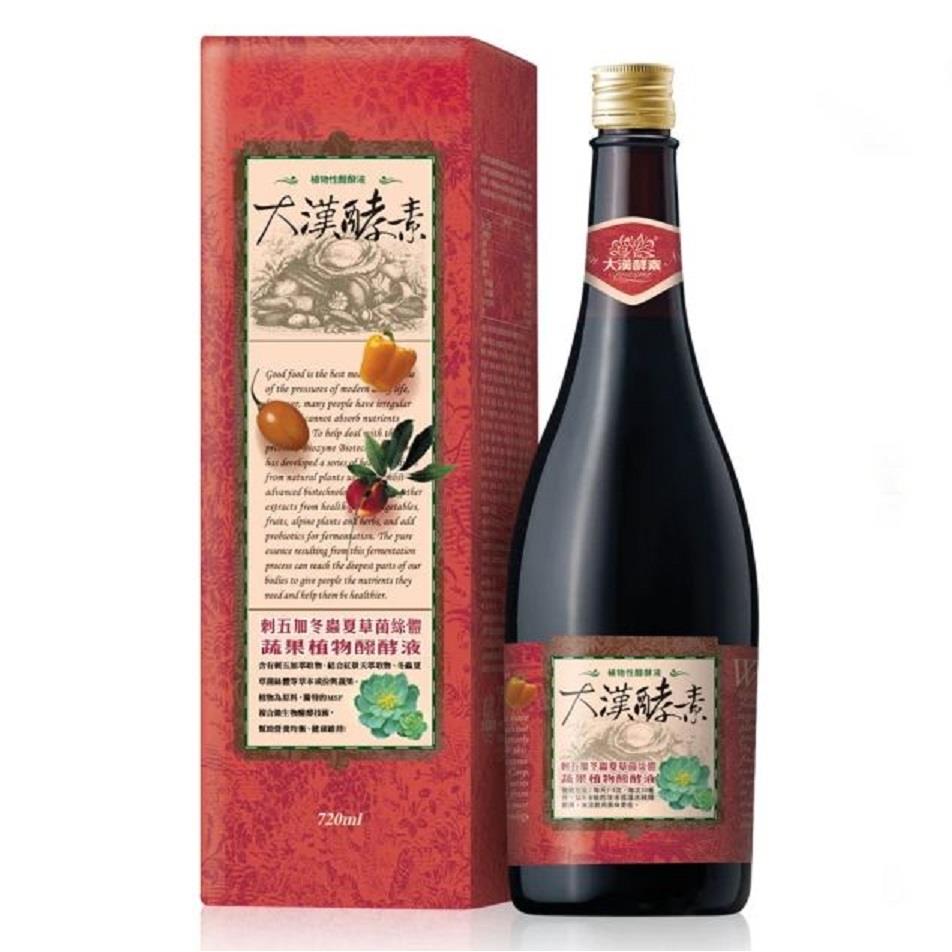 【大漢酵素】刺五加冬蟲夏草菌絲體蔬果醱酵液(720ml/瓶)