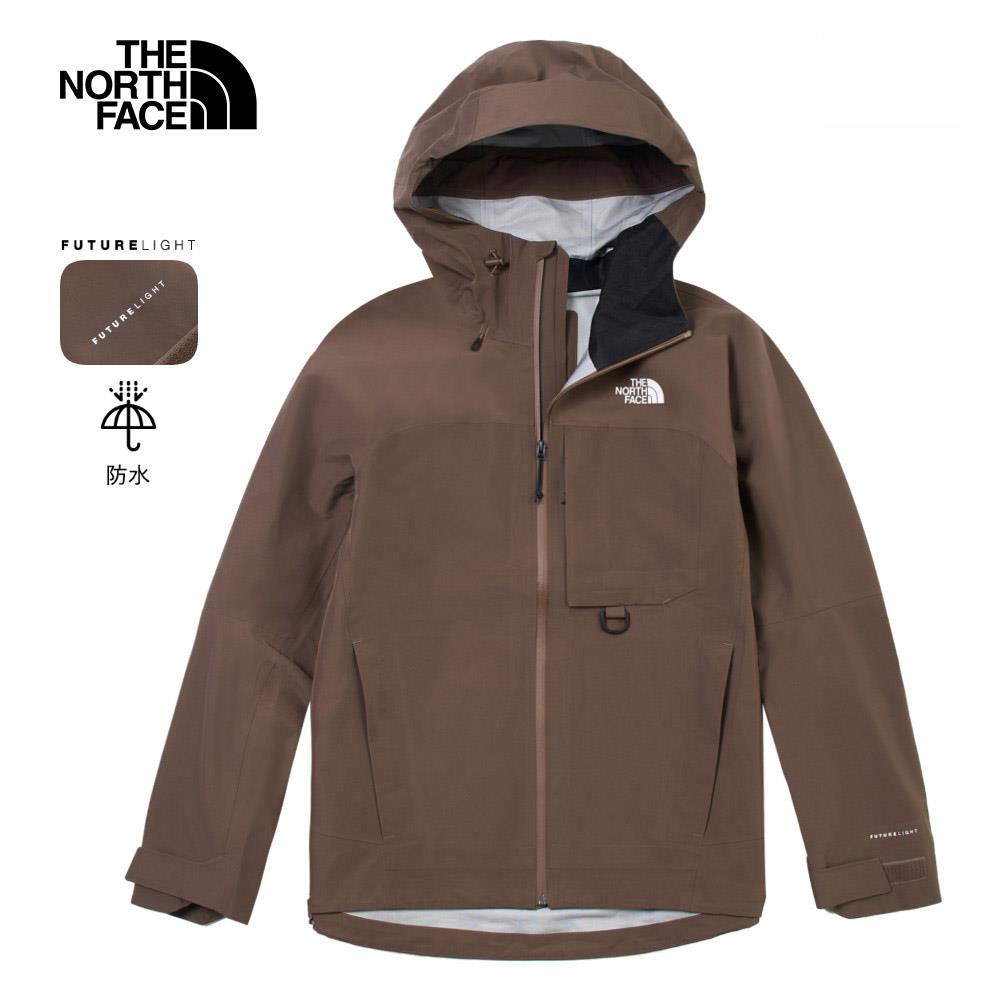 The North Face北面男款棕色FUTURELIGHT防水透氣衝鋒衣｜89ZJ1OI