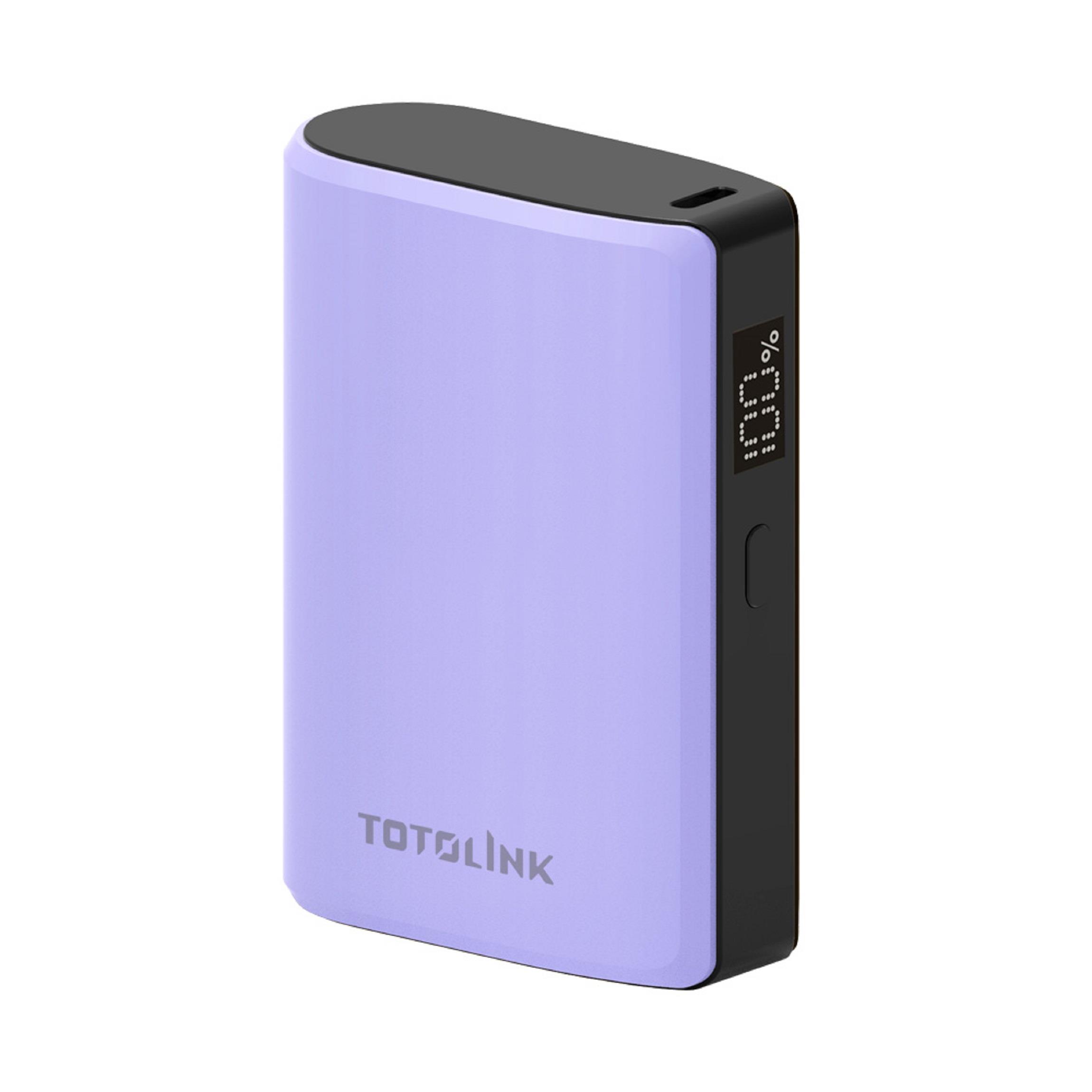 【TOTOLINK】雙向快充掌心迷你行動電源-PL((晴紫/T10000-PL/Type-C USB-A/PD20W))