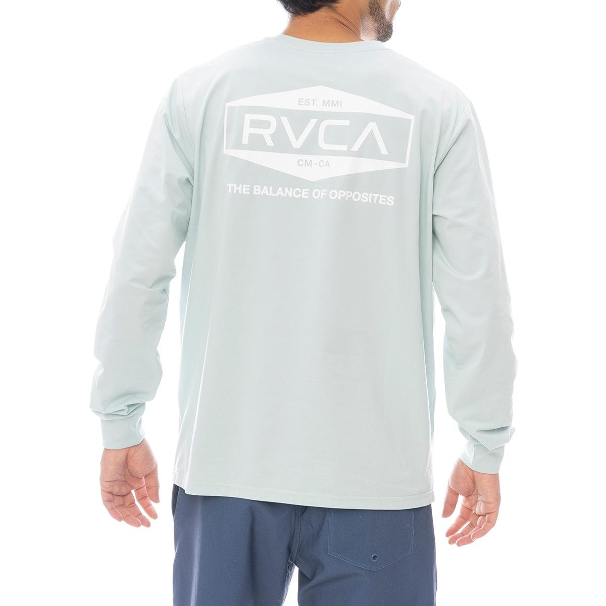 【RVCA】Ill Rvca Hex Box Long Sleeve Surf T-shirt 防曬長袖防磨T恤 淺藍色 (BF041877)