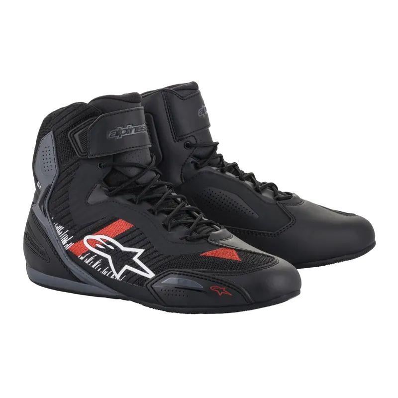 【頂級品牌】Alpinestars A星 FASTER-3 RIDEKNIT SHOES 黑灰鮮紅 防摔車靴