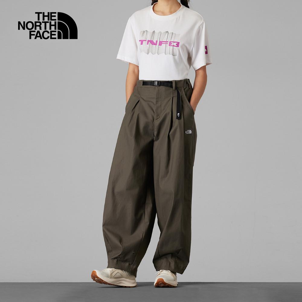 The North Face北面UE女款灰褐色DWR防潑水休閒長褲｜8EJN21L