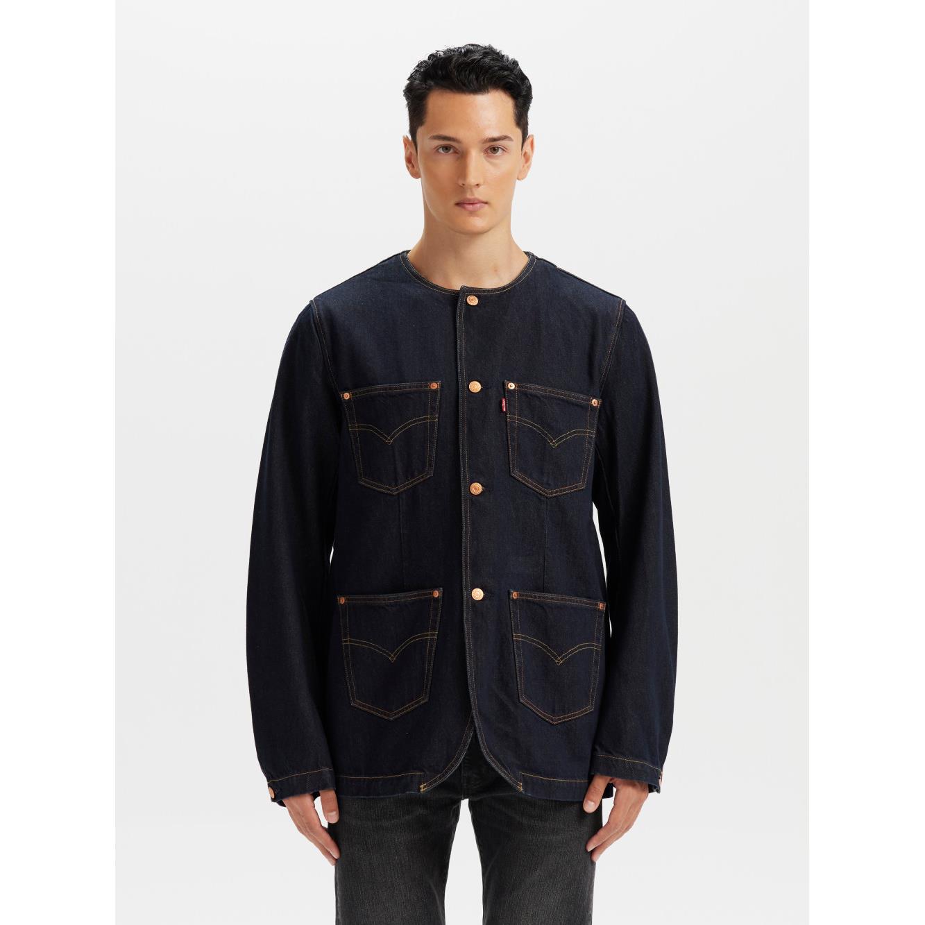Levi’s® Workwear 工裝系列 男款 丹寧工裝外套 無領外套 人氣新品