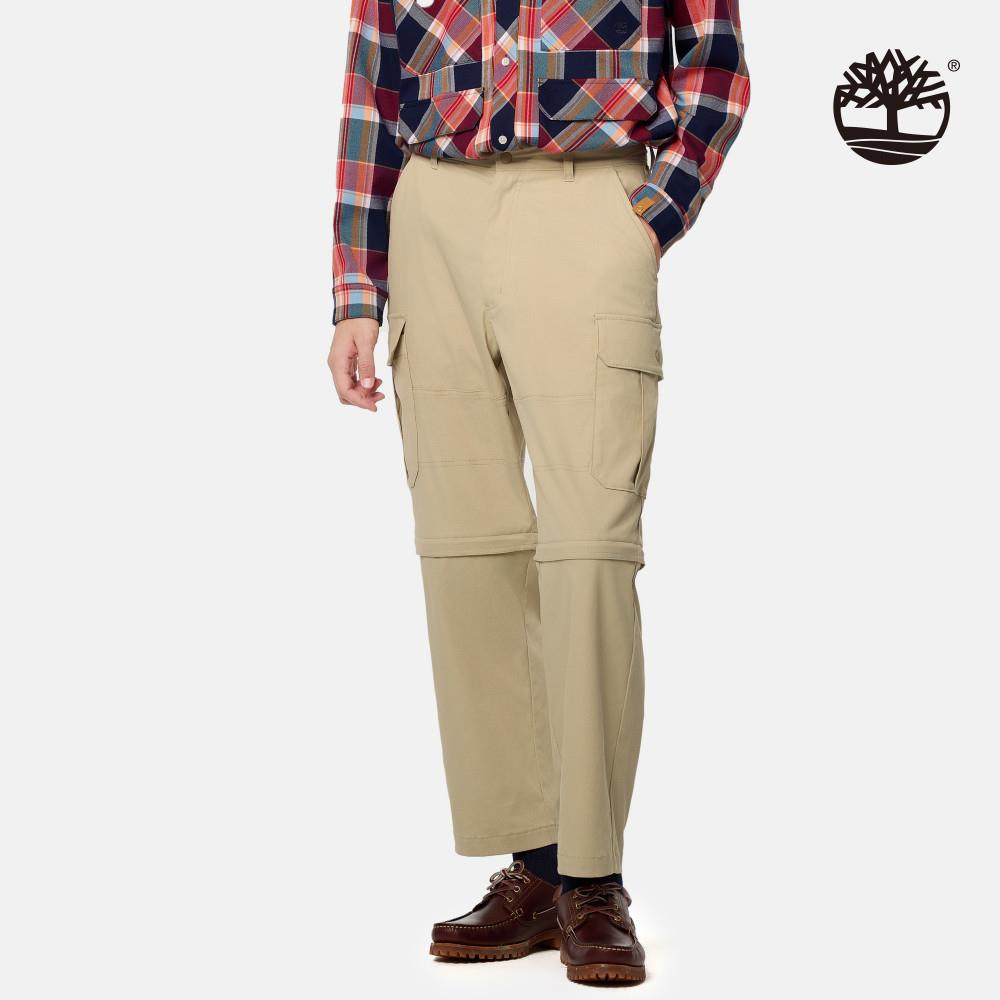 【限店販售】Timberland 東京設計系列卡其色兩截式工裝長褲|A6J7S152