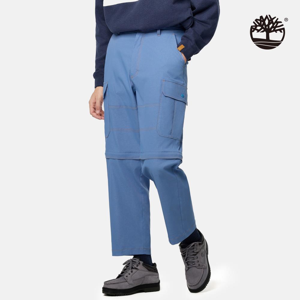【限店販售】Timberland 東京設計系列亮藍色兩截式工裝長褲|A6J7SA2R