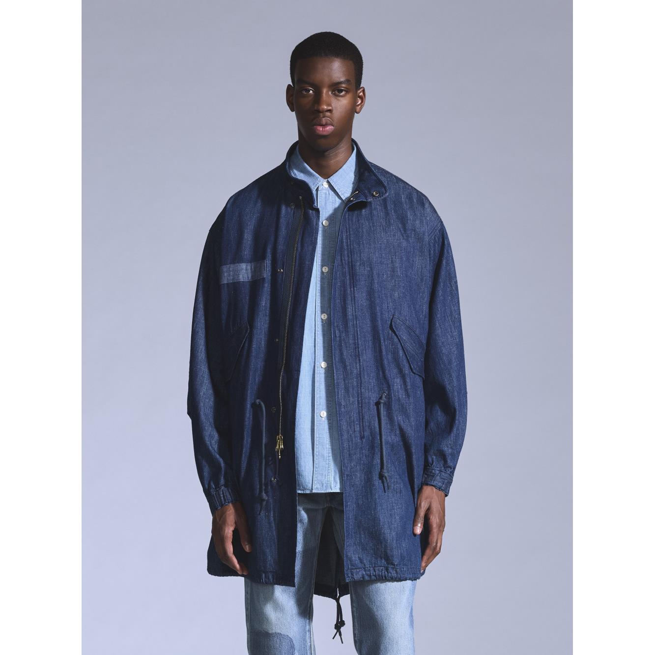 Levi’s® BLUETAB™ 男款 丹寧牛仔立領風衣外套 人氣新品