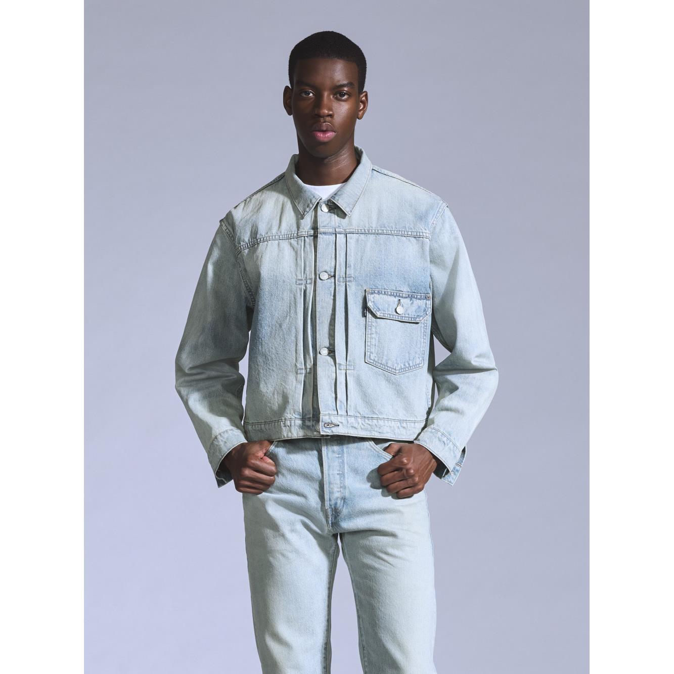 Levi’s® BLUETAB™ 男款 日本製TYPE I 一代牛仔丹寧外套 人氣新品