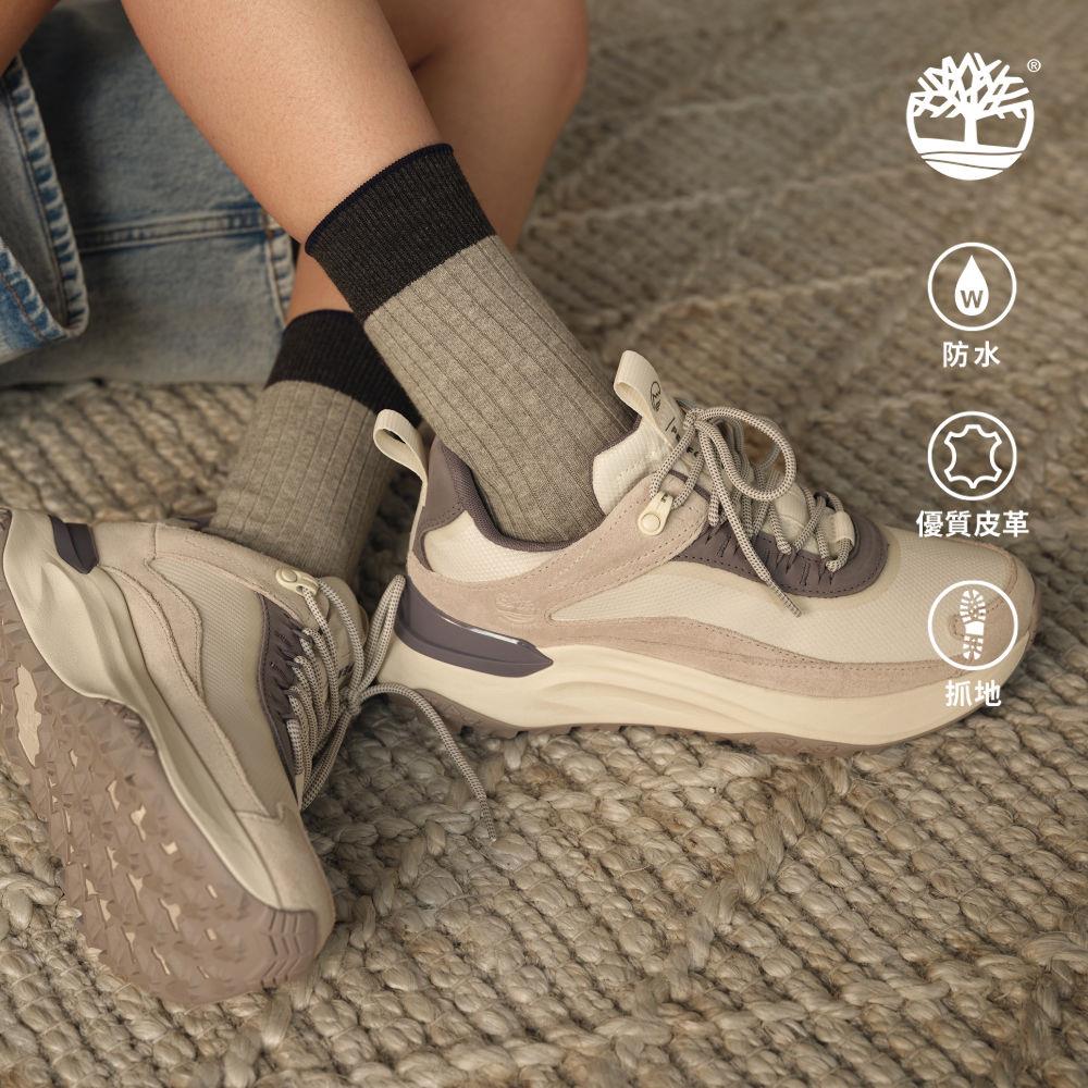 Timberland 女款象牙白Motion Access防水低筒健走鞋|A2N4BEZT