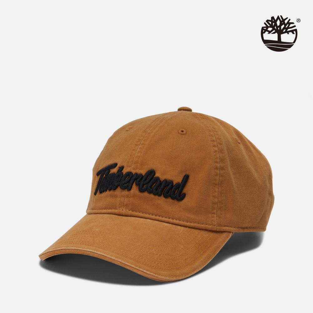 Timberland 中性小麥色刺繡LOGO棒球帽|A61VTP57