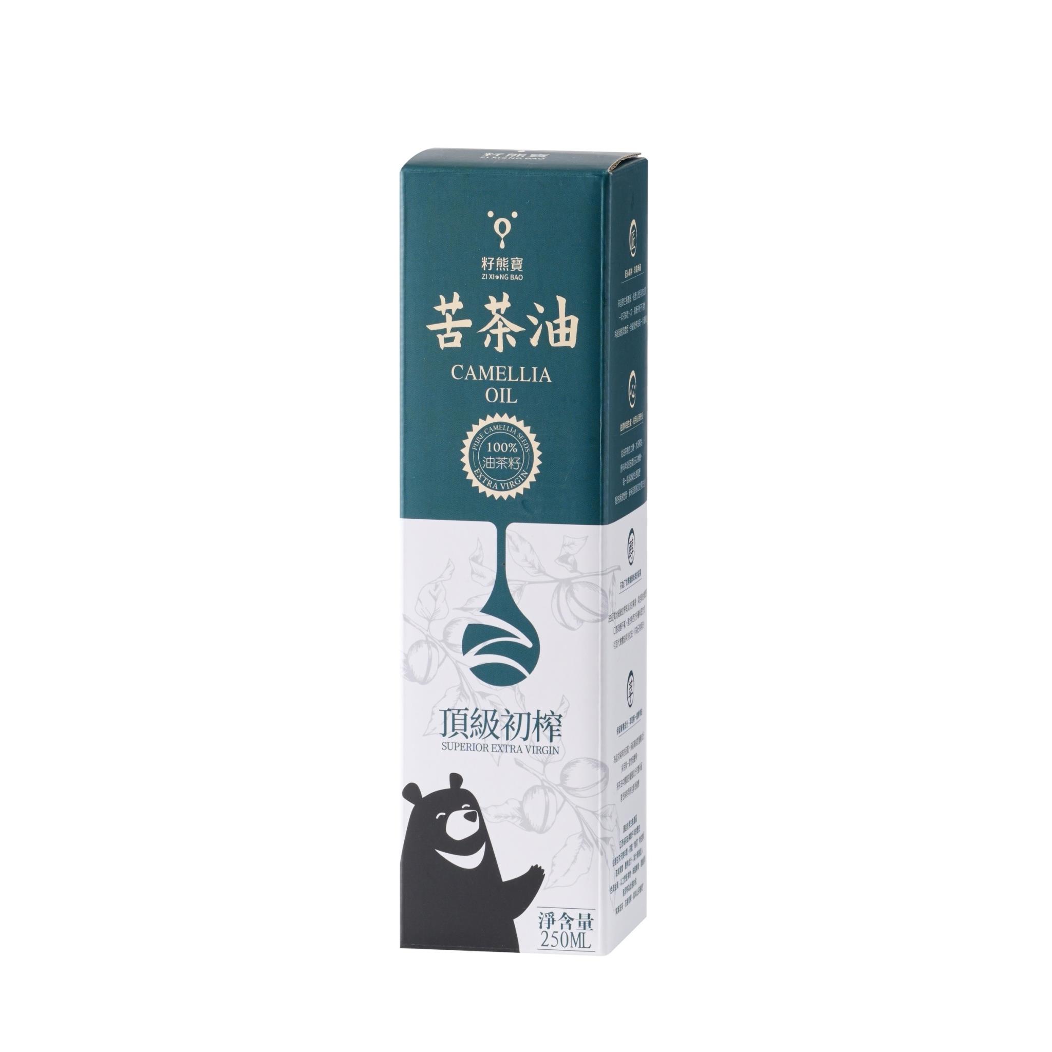 【籽熊寶】籽熊寶頂級初榨苦茶油2入組(250ml/瓶x2)