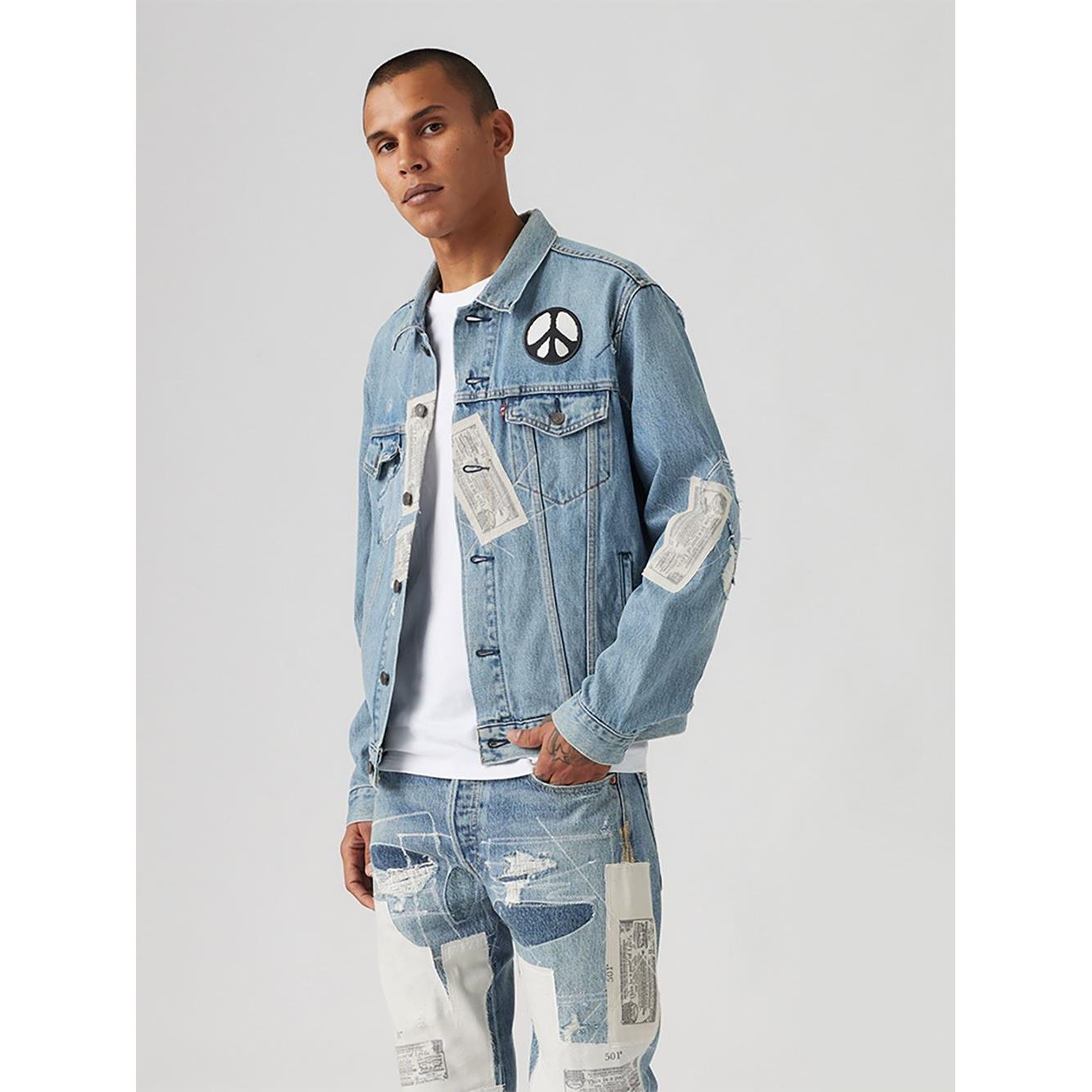 Levi’s® 男款 TYPE III 三代牛仔外套 / 破壞補丁加工 人氣新品