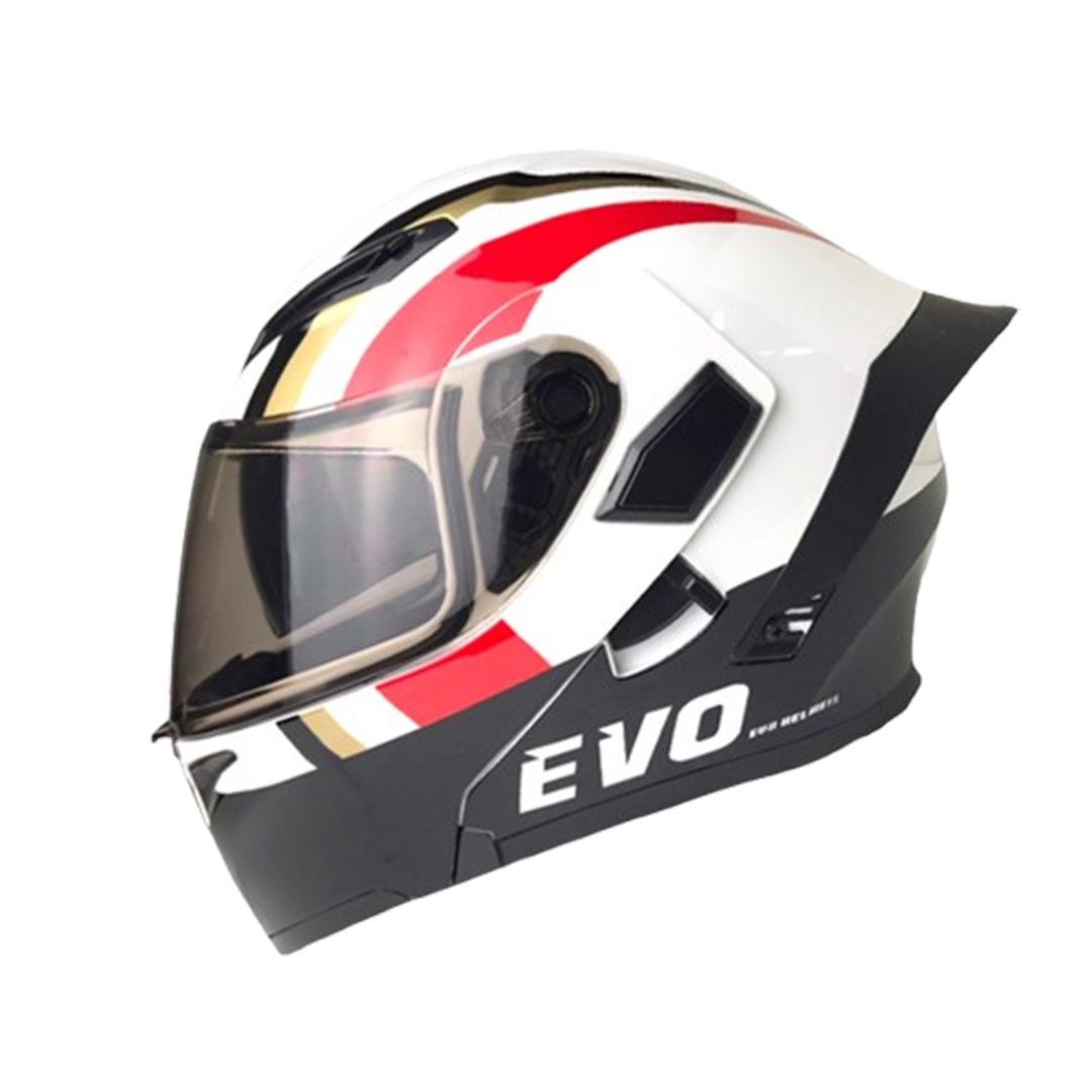 【大鴨尾可樂帽】EVO CA965 極速 黑白紅 可樂帽 可掀式安全帽