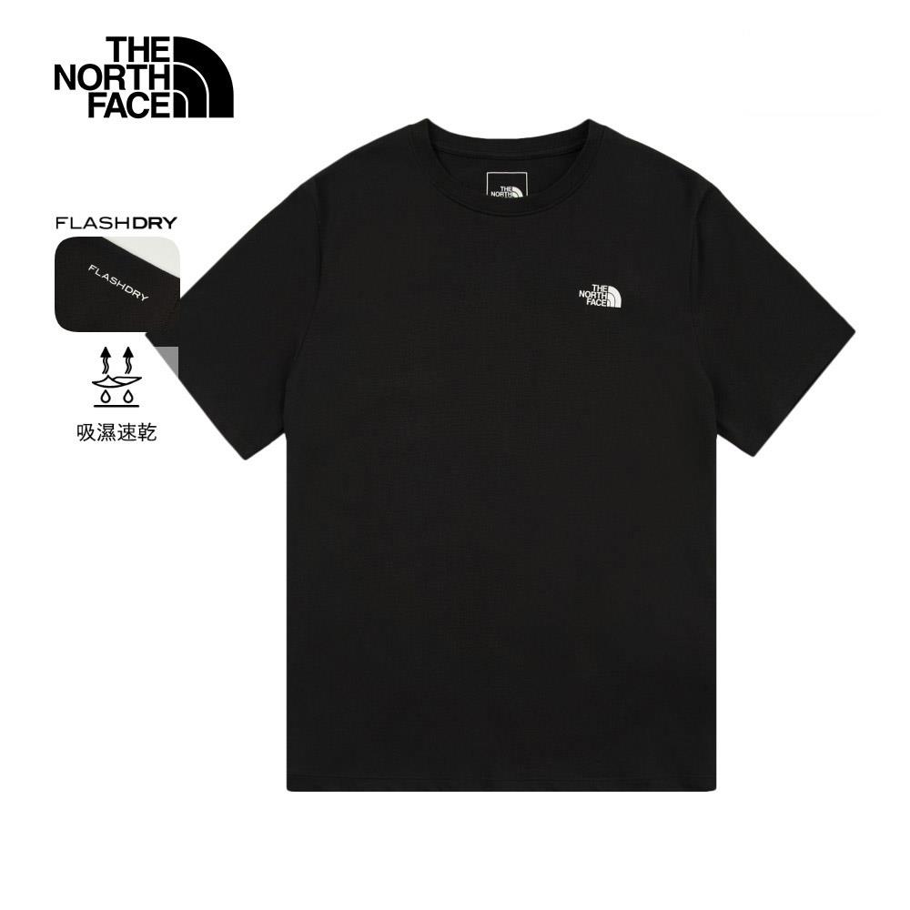 The North Face北面女款黑色吸濕排汗短袖T恤｜8CK8JK3