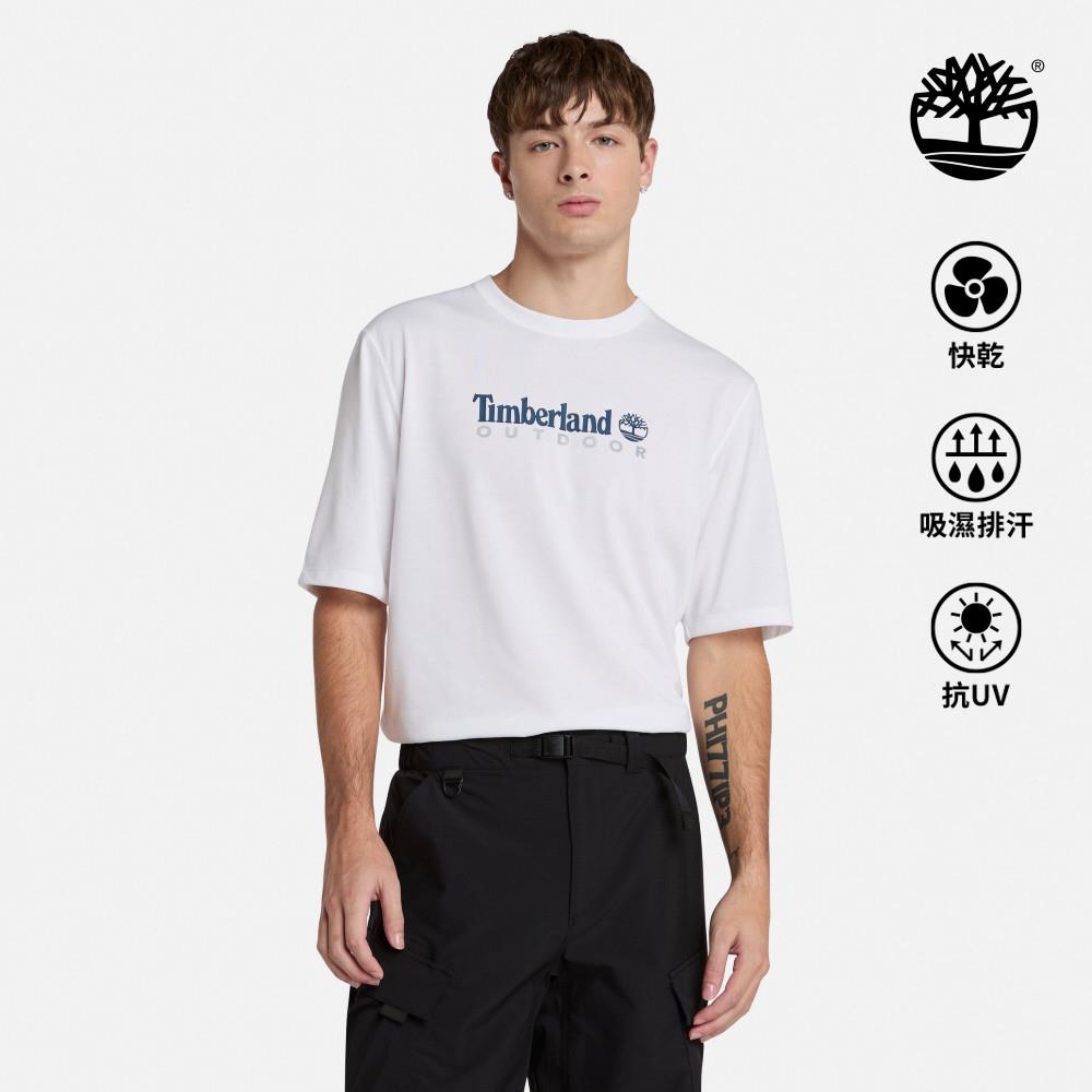 Timberland 男款白色防曬短袖T恤|A41Z5100