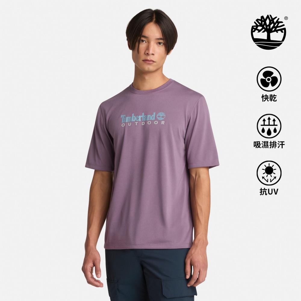 Timberland 男款紫色防曬短袖T恤|A41Z5ENX