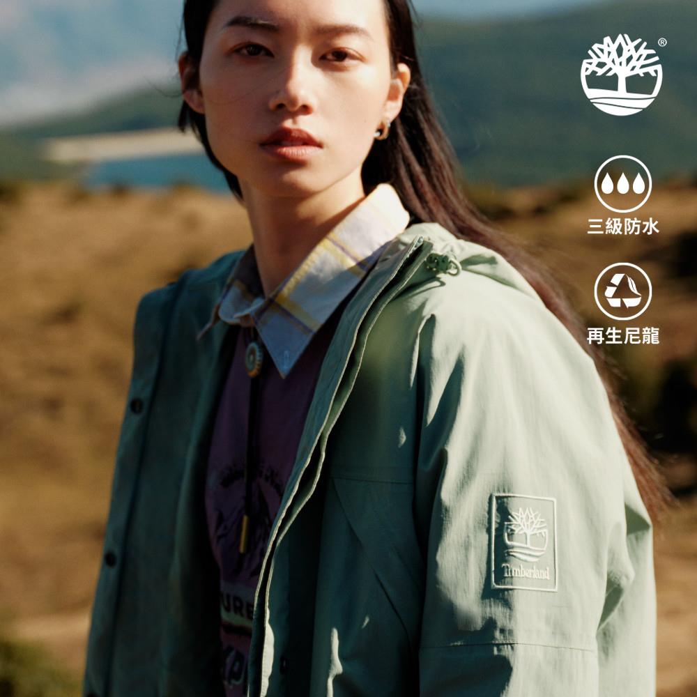 Timberland 女款淺綠色防水外套|A67J3EC6