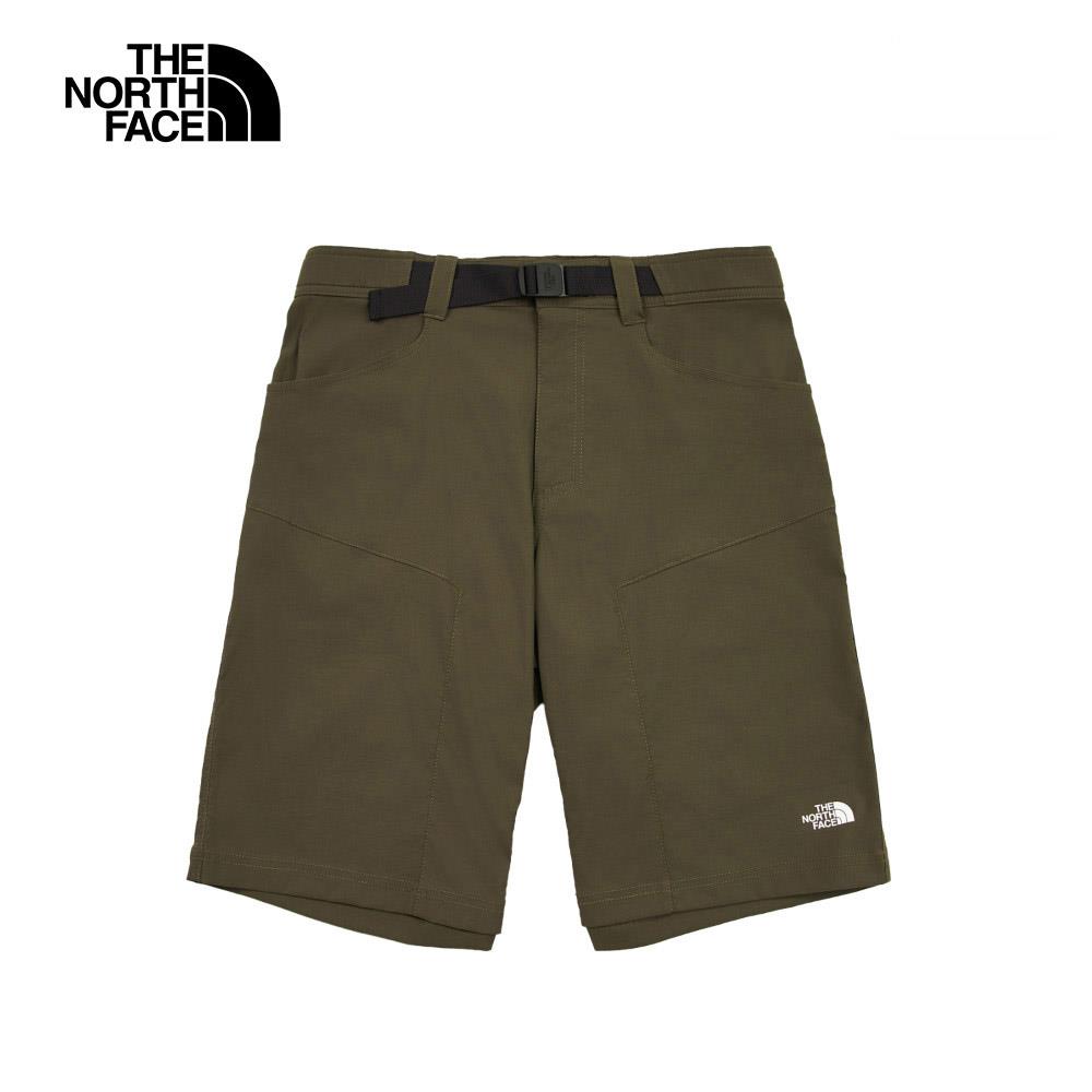 The North Face北面男款灰褐色吸濕排汗休閒短褲|8AV621L