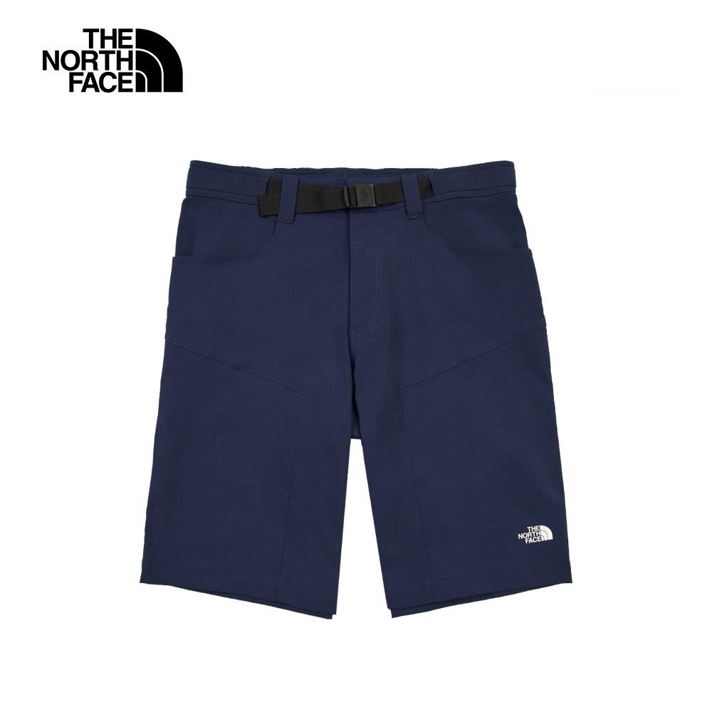 The North Face北面男款藍色吸濕排汗休閒短褲｜8AV68K2