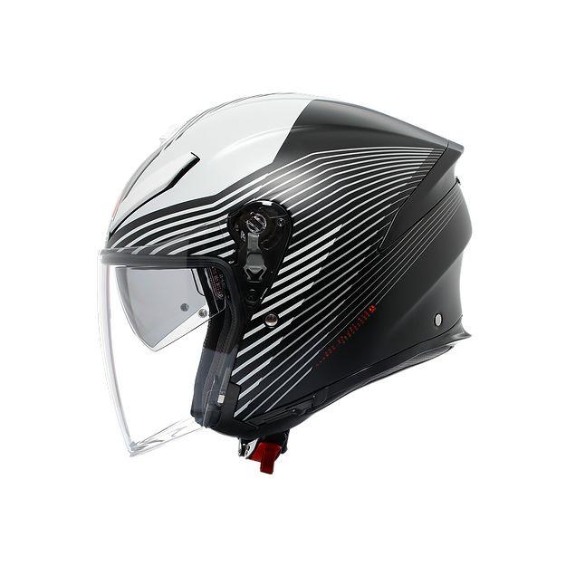 【頂級開放式】AGV K5 JET EVO Control Matt Black /White 3/4罩式安全帽