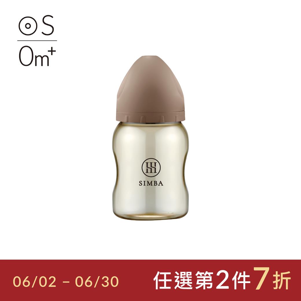 【2025限定新品】小獅王辛巴 蘊蜜鉑金PPSU寬口防脹氣奶瓶200ml(摩卡慕斯)-新生適用